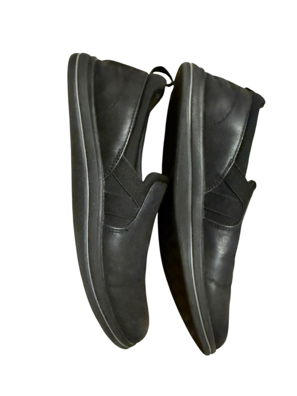 Clarks Women’s Black Slip-On Loafers - Picture 4 of 6